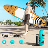 Tabla de remo inflable de pie de 10' SUP con bolsa