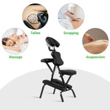 Sillón de masaje de viaje de cuero sintético con