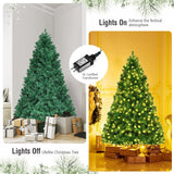 7 Feet PVC Artificial Christmas Tree with LED Lights