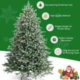 Árbol de Navidad Artificial de 2,13 m con 1260 Puntas Mixtas de PE y PVC