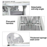 3-in-1 Baby High Chair with Lockable Universal Wheels