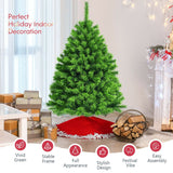 Árbol de Navidad artificial nevado con soporte metálico