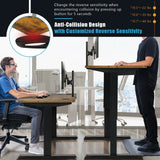 48-inch Electric Height Adjustable Standing Desk with Control Panel