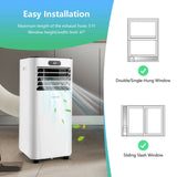 Acondicionador de aire portátil 3 en 1 de 8000 BTU con control remoto