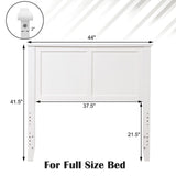 Cabecero de panel plano de madera maciza para cama individual
