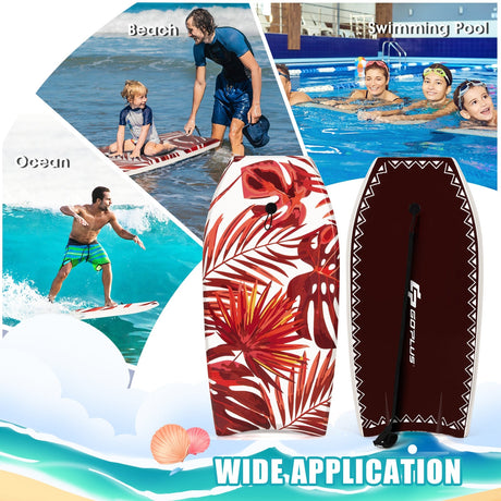 Tabla de surf ligera de 37 pulgadas con quilla y núcleo de EPS para niños y adultos