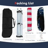 10 FT x 10 FT Pop-Up Canopy Tent Easy Setup Instant Folding Shelter with Mesh Netting