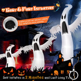 Fantasma inflable de Halloween de 3.65 m con luces LED