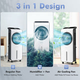 Enfriador de aire evaporativo 3 en 1 con temporizador de 12 horas a distancia - Blanco