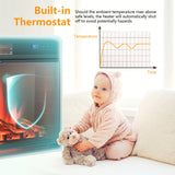 Chimenea eléctrica de 28" con control remoto