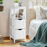 Mueble de almacenamiento independiente con 2 cajones extraíbles para baño