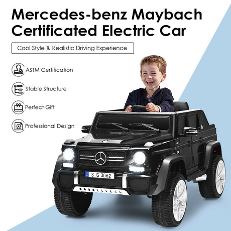 Coche eléctrico Mercedes-Benz de 12 V con licencia para niños