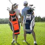 Bolsa de golf de 10.5 pulgadas con 14 divisiones y 7 bolsillos con cremallera
