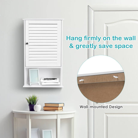 Mueble de almacenamiento de baño de 27.5 pulgadas de alto para colgar en la pared