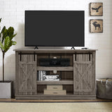 Mueble de TV con puertas corredizas tipo granero