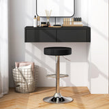 1 taburete redondo de bar, silla de pub giratoria ajustable
