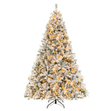 Árbol de Navidad Artificial de 6/7/8 Pies, Forma Rápida en 3 Minutos