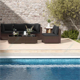 Juego de salón de patio de 8 piezas: comodidad y estilo combinados