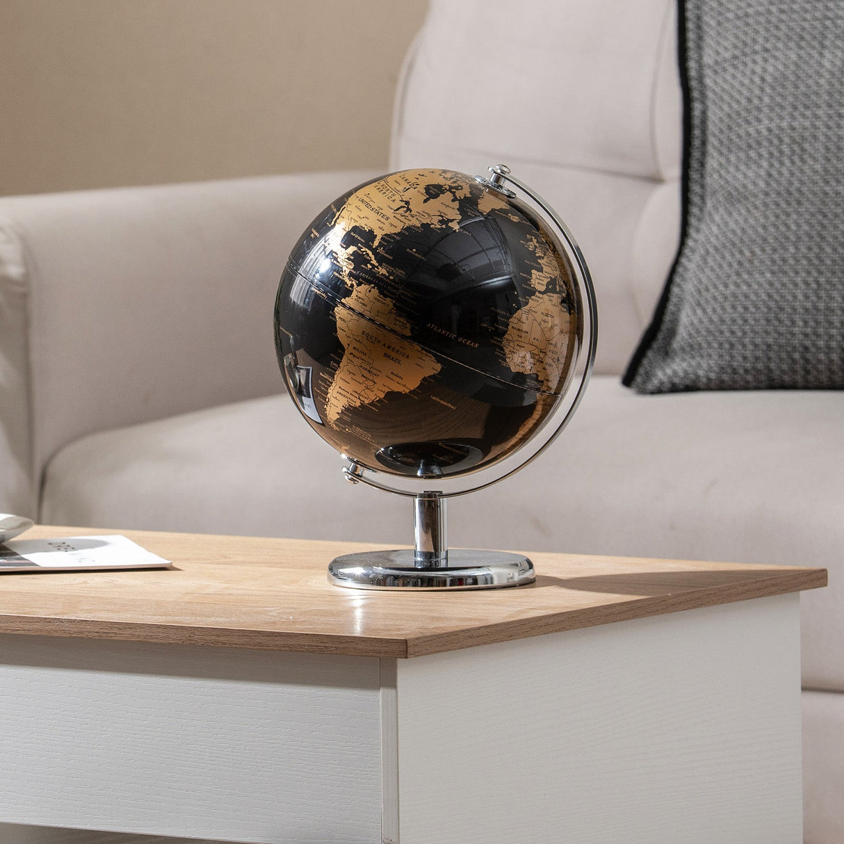 Globo Terráqueo de 8" Decorativo Moderno de Sobremesa