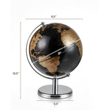 Globo Terráqueo de 8" Decorativo Moderno de Sobremesa