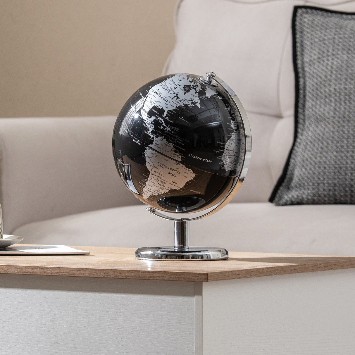 Globo Terráqueo de 8" Decorativo Moderno de Sobremesa