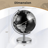 Globo Terráqueo de 8" Decorativo Moderno de Sobremesa