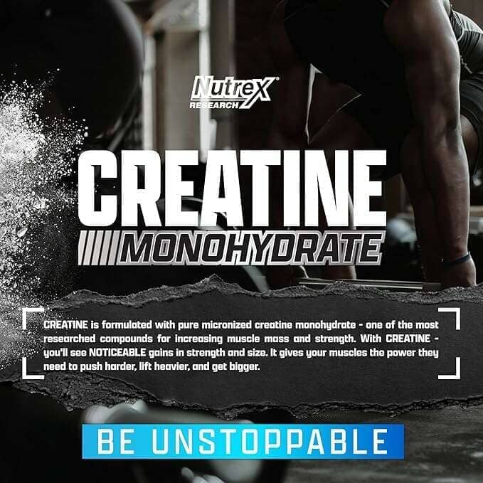 Monohidrato de creatina Nutrex, 60 porciones
