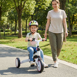 Triciclo infantil plegable 8 en 1 con capota extraíble y barra de empuje