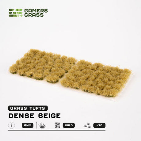 Gamers Grass Tufts: Dense Beige - 6mm - Wild
