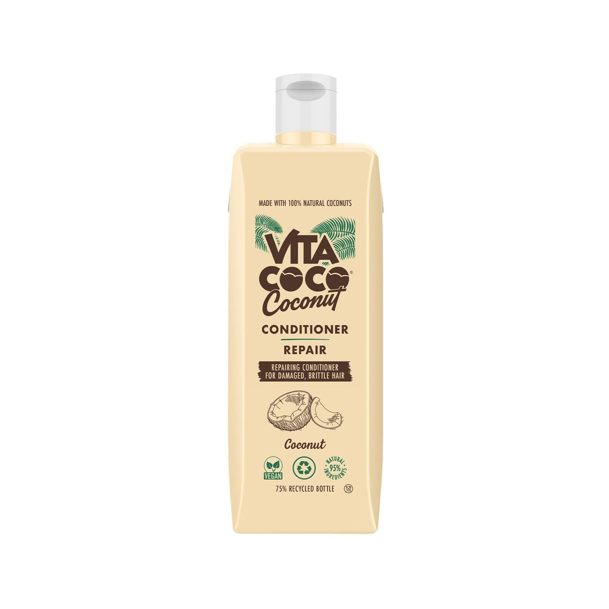 Vita Coco Hair Conditioner for Damaged Hair - 400ml - Repairs, Nourishes, and Softens Dry Hair