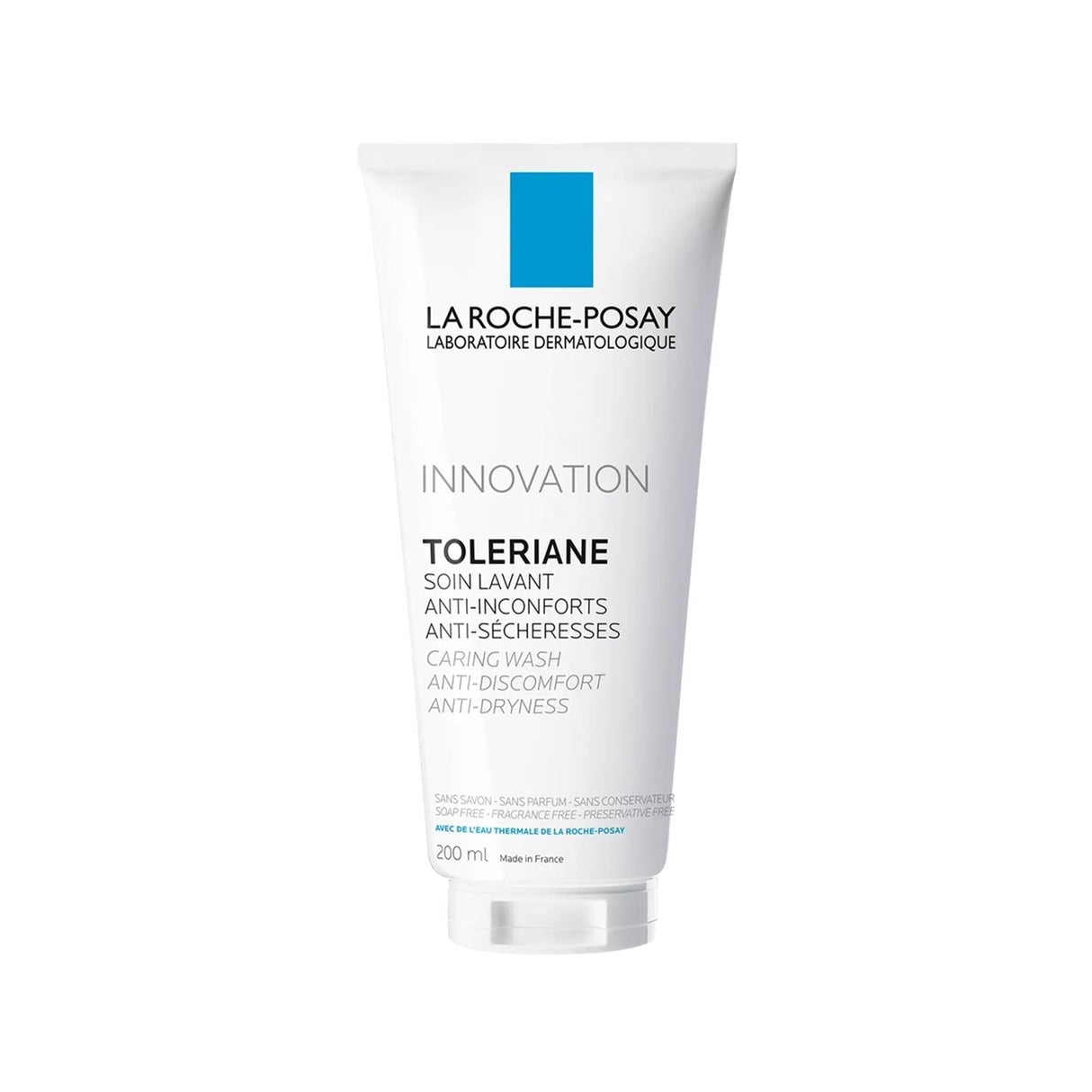 La Roche Posay Toleriane Caring Wash Facial Cleansing Gel for Sensitive Skin - Gentle, Dermatologically Tested, 200ml