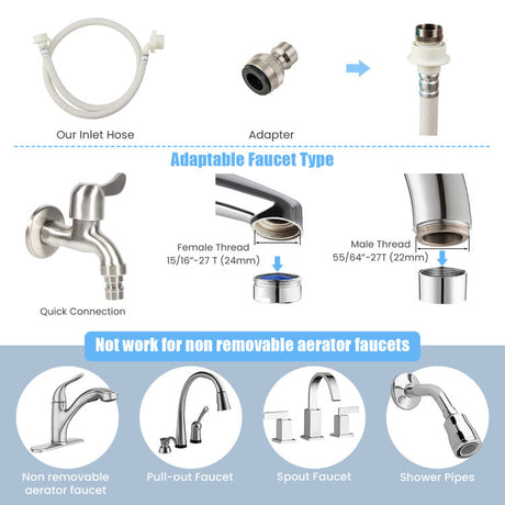 Lavadora de 12 lb totalmente automática con 10 configuraciones