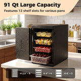 91 Qt Insulated Food Pan Carrier with Safety Buckles