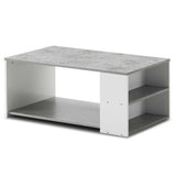 Mesa de centro Mesa auxiliar de sofá con estantes de almacenamiento