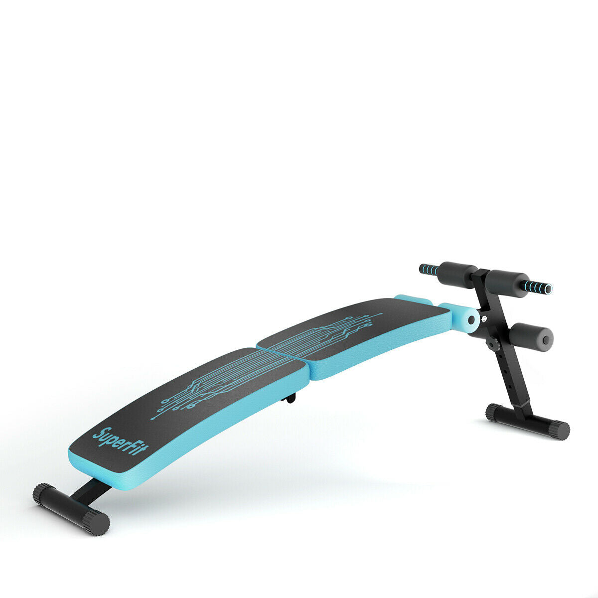 Entrenador Abdominal Twister con Banco de Ejercicios de Altura Ajustable