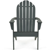 Silla Adirondack de exterior de madera de acacia con diseño ergonómico
