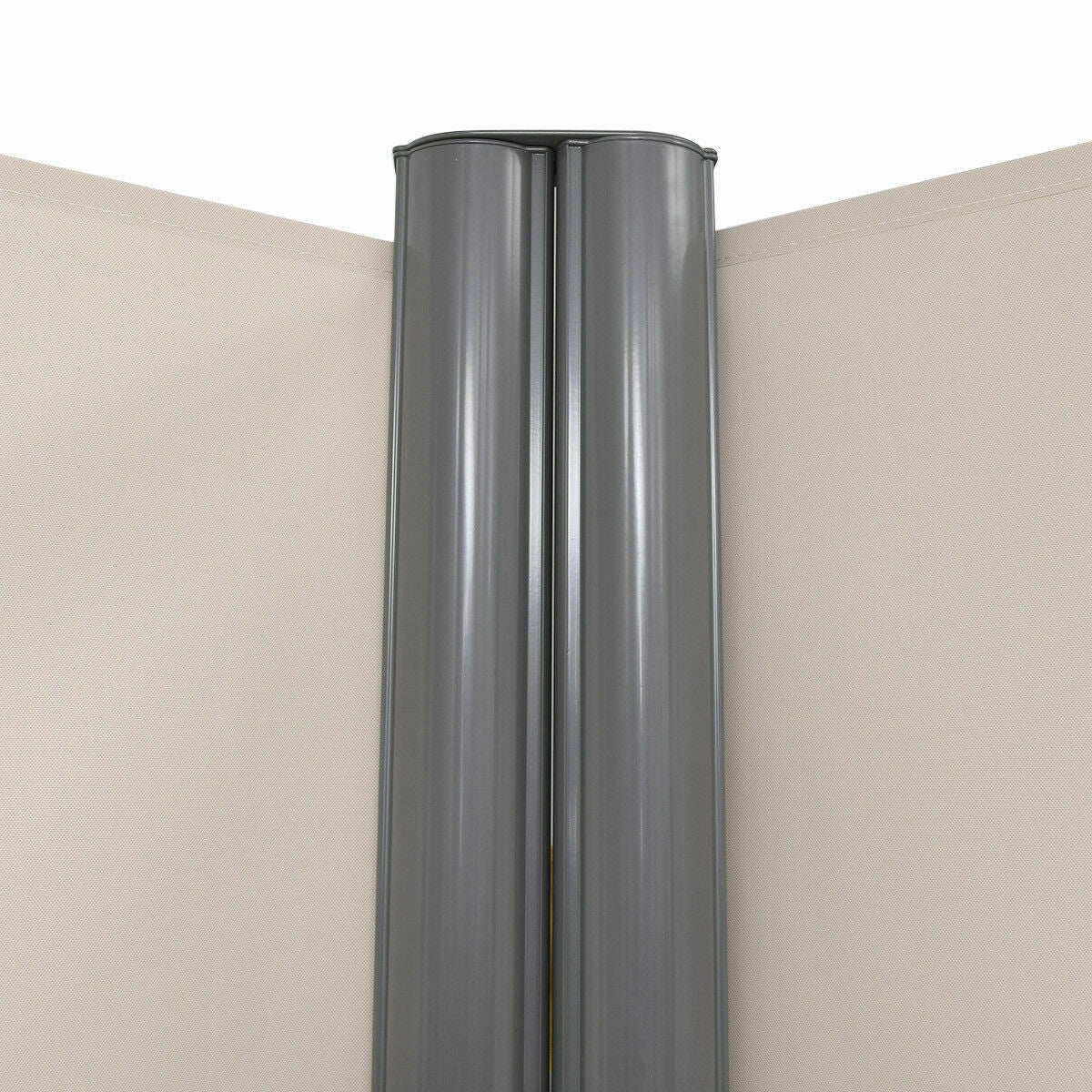 Divisor de pantalla doble retráctil plegable para patio de 237 x 71 pulgadas