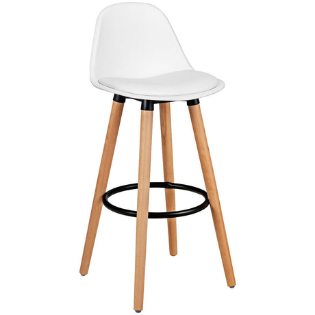 2 Pieces Mid Century Barstool 28.5 Inches Dining Pub Chair