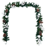 Guirnalda artificial preiluminada de Navidad de 9 pies con luces LED