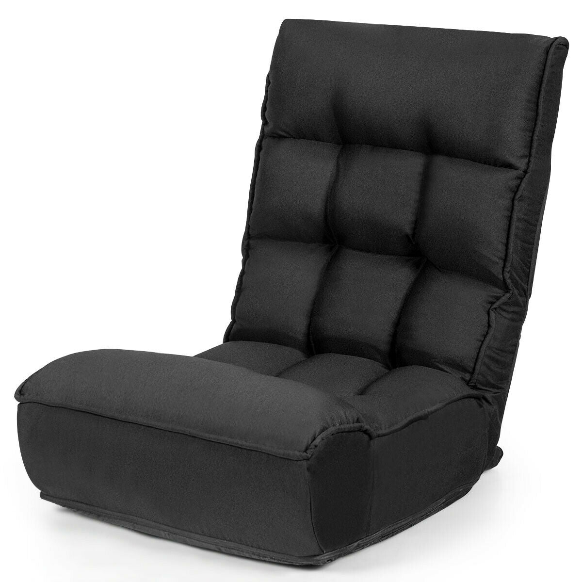 Sofá perezoso plegable con silla de suelo ajustable de 4 posiciones