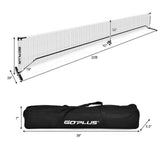 Sistema de red de pickleball portátil de 22 pies con bolsa de transporte para juegos interiores y exteriores
