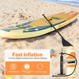 Tabla de paddle surf inflable con mochila, remo de aluminio y bomba manual