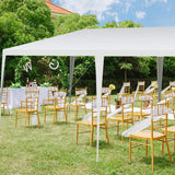 Carpa de toldo impermeable de 10 x 20 pies con estacas y cuerdas de viento