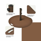 Soporte de base para sombrilla de patio de 50 libras con ruedas