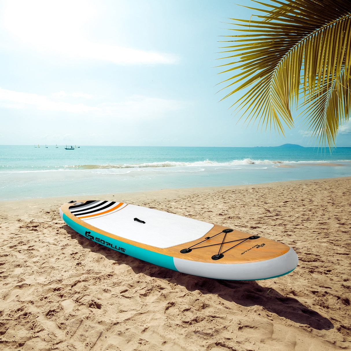 Tabla de remo inflable de pie de 10' SUP con bolsa