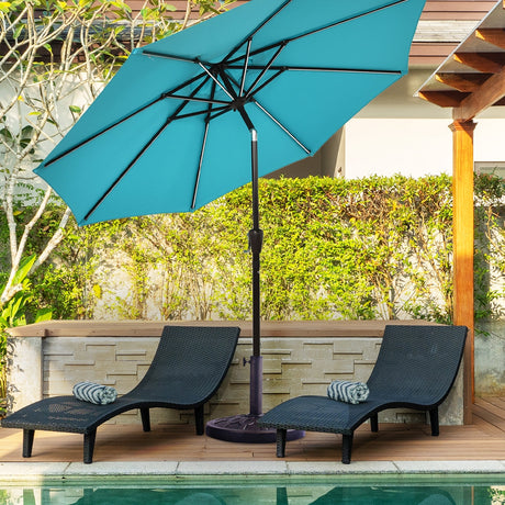 Base de sombrilla tipo parasol para patio, de alta resistencia, 30 lb y 18 pulgadas