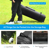 17 Feet x 10 Feet Foldable Pop Up Canopy with Adjustable Instant Sun Shelter