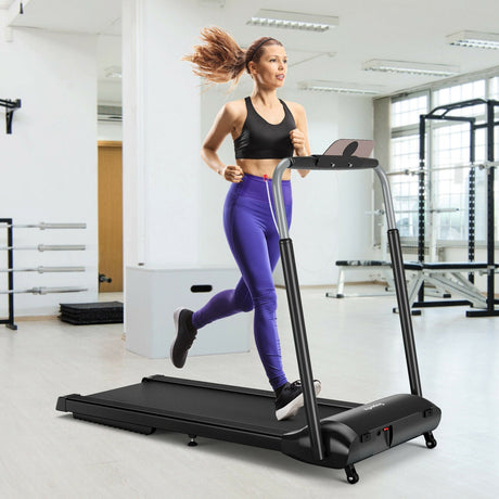 Cinta de Correr Plegable Compacta con Control de Aplicación por Pantalla Táctil - Negra