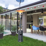 Outdoor Heater Propane Standing LP Gas Steel with Table