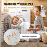 Calentador de cama de masaje de 71 x 31 pulgadas con almohadilla térmica con 5 configuraciones de calor